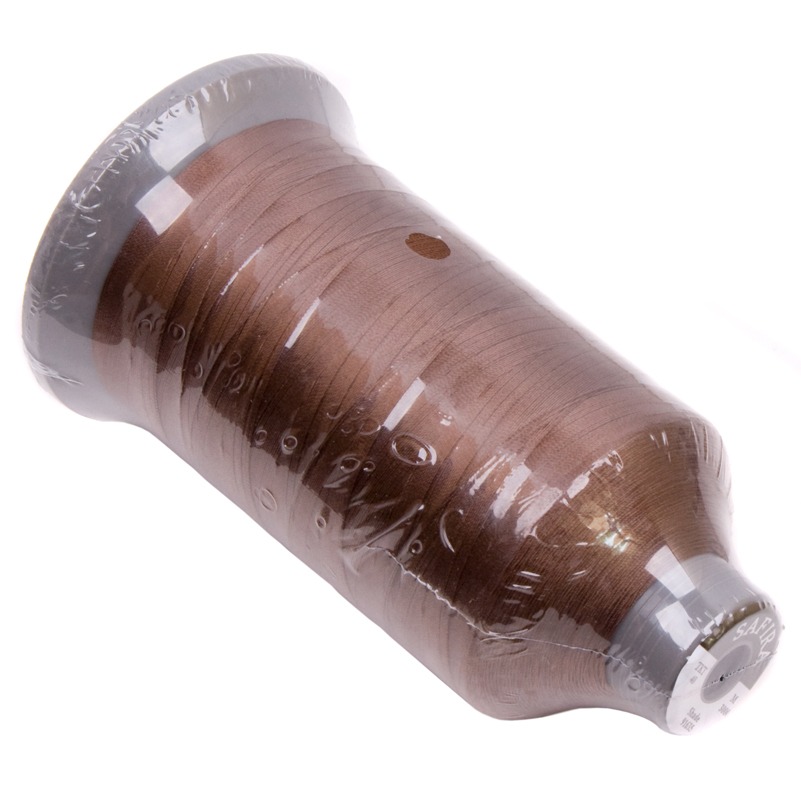 Нитки повышенной прочности 100% PE 40 цв 91635 коричневый (боб 3000м) SAFIRA1
