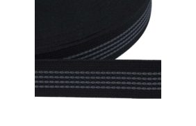 резинка тканая с латексом 3*4 цв черный 025мм (уп 25м) ekoflex купить по 42.4 для тактического снаряжения в Омске 