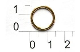 кольцо металл d=12мм 1200н золото (упаковка 1000 штук) купить по 2538.95 - в интернет - магазине Веллтекс | Омск
.