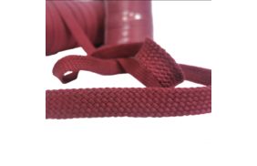 шнур для одежды плоский 15мм, 100хб, цв бордовый темный (катушка 50м) bombacio купить по цене 13.5 руб для домашнего шитья - в интернет-магазине Веллтекс | Омск
