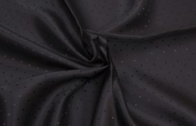 ткань подкладочная поливискоза twill, 90гр/м2, 52пэ/48вкс, 146см, черный жаккард точка/s580, (50м) k купить в Омске.