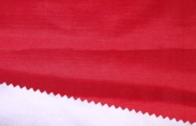 ткань курточная таффета 190t, wr/pu silver, 65гр/м2, 100пэ, 150см, красный 18-1663, (рул 100м) tpx05 купить в Омске.