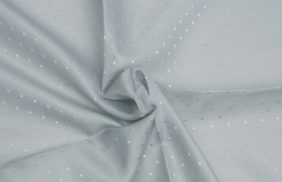 ткань подкладочная поливискоза, 90гр/м2, 52пэ/48вкс, 146см, серый светлый жаккард точка/s343, (50м) купить в Омске.