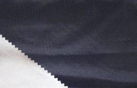 ткань курточная таффета 190t, wr/pu silver, 65гр/м2, 100пэ, 150см, синий темный 19-3933, (рул 100м) купить в Омске.